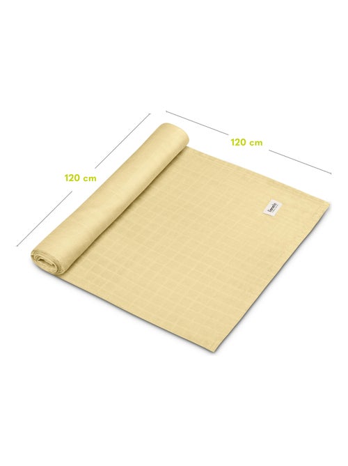 Lange bébé en bambou 120x120 cm - LIONELO - 100% coton - Hypoallergénique - Kiabi