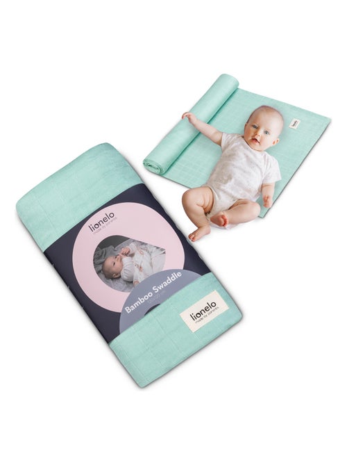 Lange bébé en bambou 120x120 cm - LIONELO - 100% coton - Hypoallergénique - Kiabi