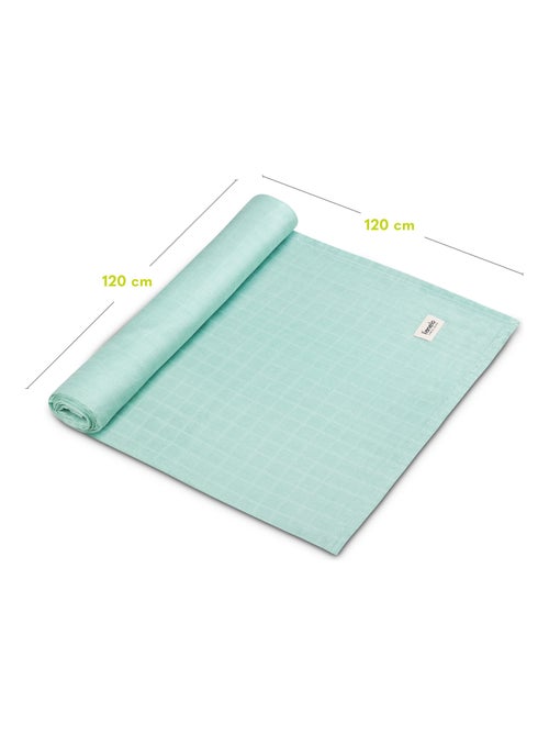 Lange bébé en bambou 120x120 cm - LIONELO - 100% coton - Hypoallergénique - Kiabi