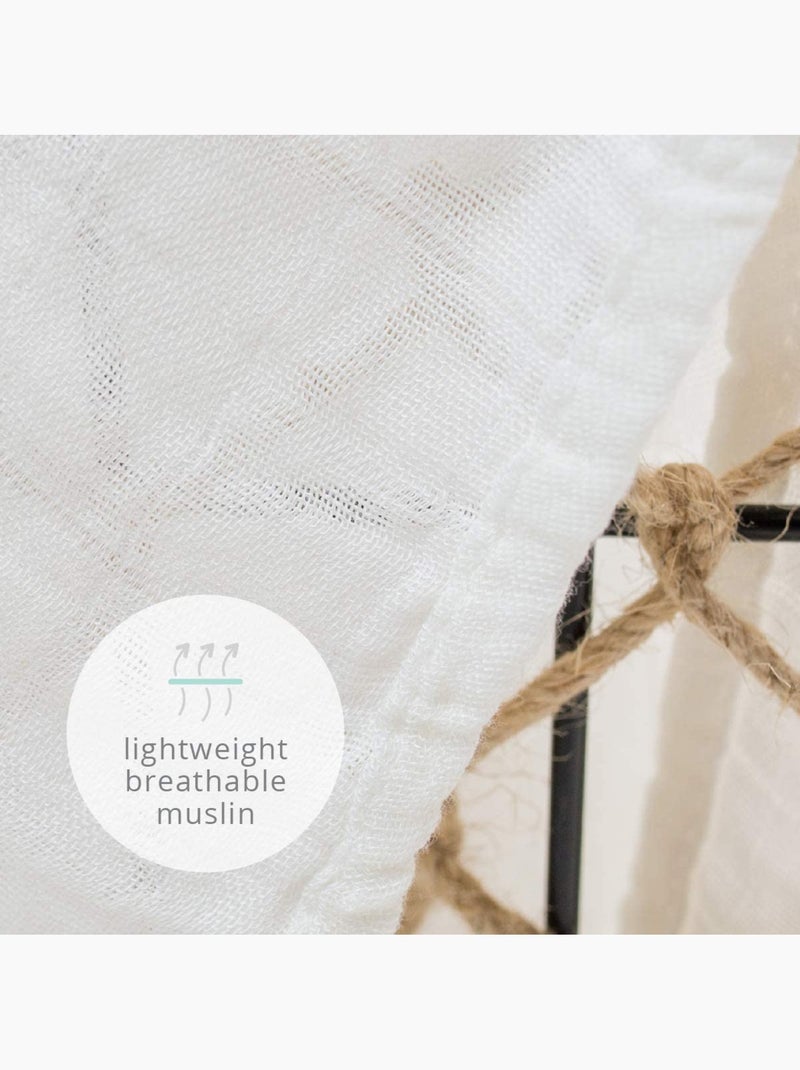 Lange en bambou - bisous Blanc - Kiabi