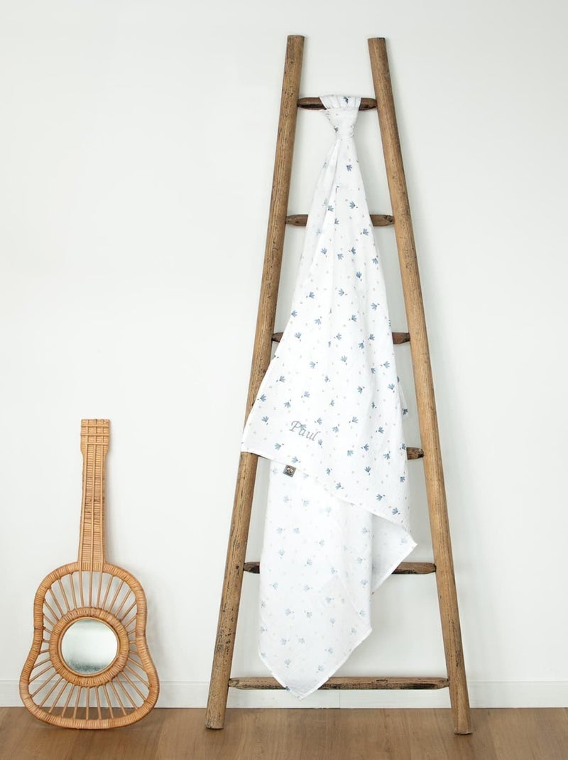 Lange en gaze de coton, Bleuet SEVIRA KIDS Blanc - Kiabi