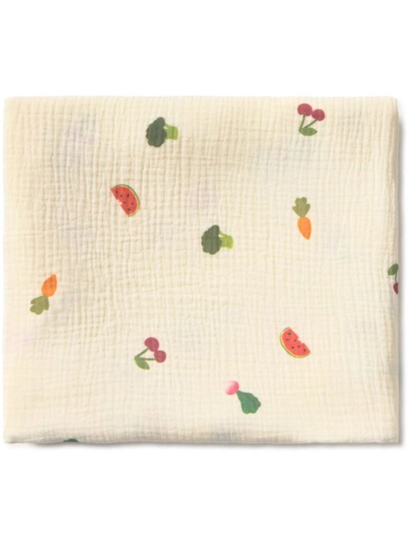 Lange en mousseline fruits et légumes Multicolore - Kiabi