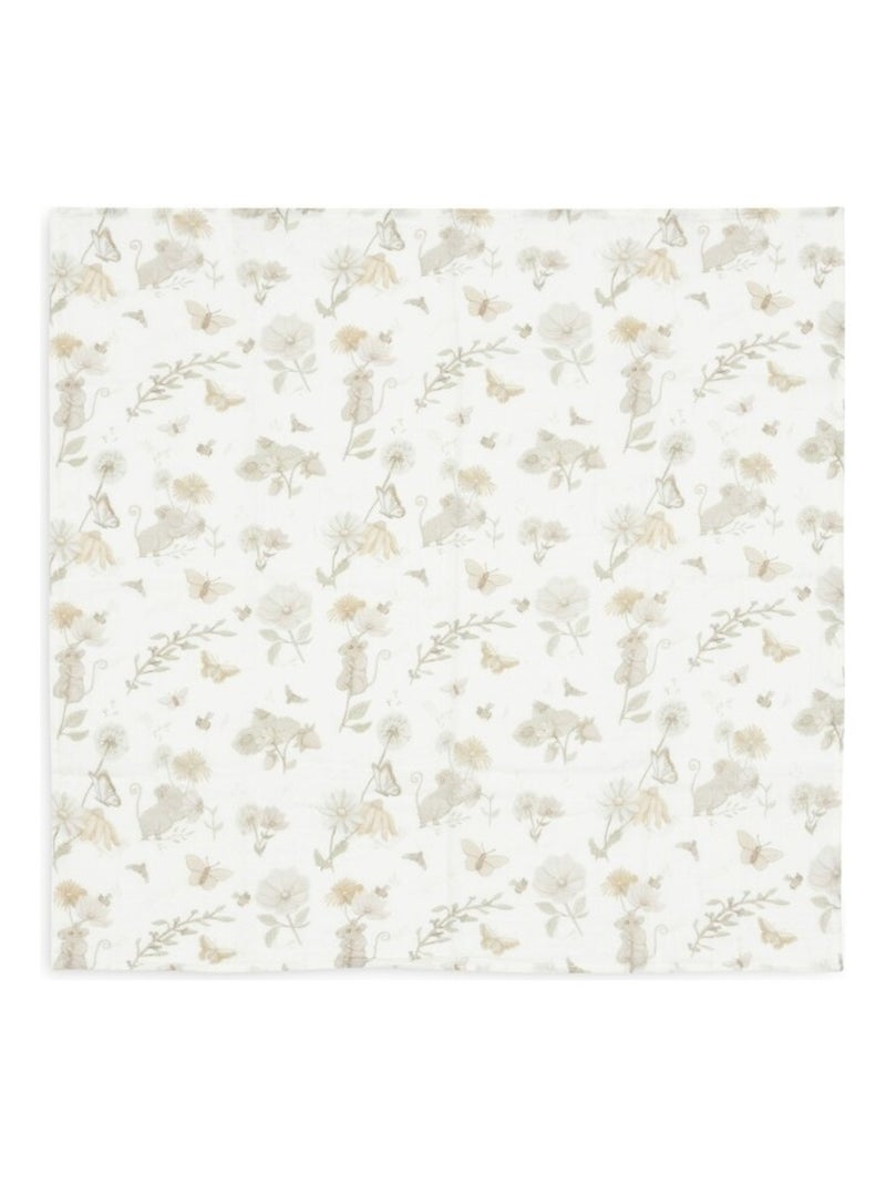 Lange gaze de Coton small 70x70 Dreamy Mouse (2 pcs) par Jollein Beige - Kiabi