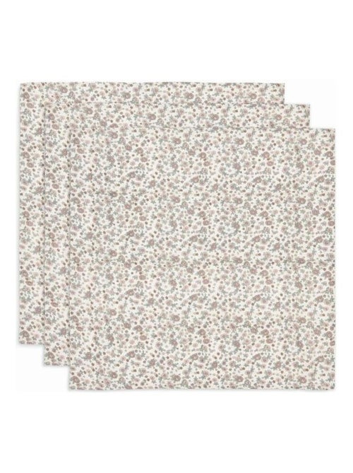 Lange gaze de Coton small Fleurs Retro (3 pcs) en Coton Jollein - Kiabi