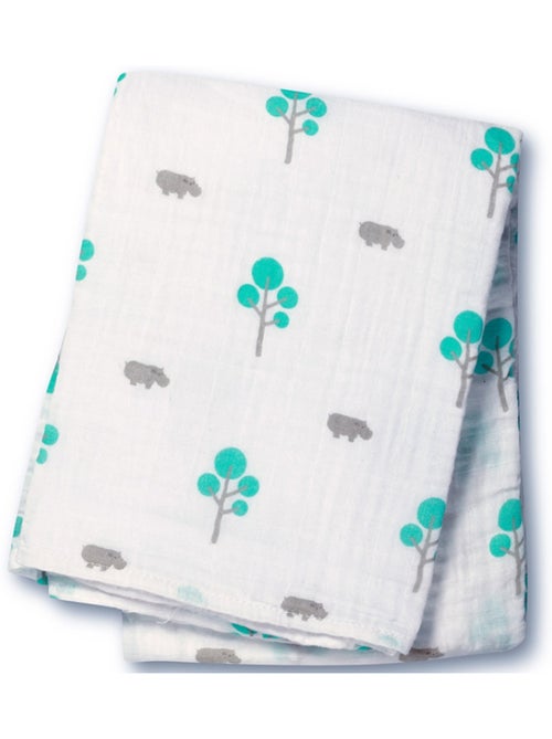 Lange mousseline - aqua hippo - Kiabi