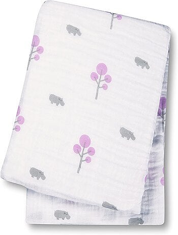 Lange mousseline - Hippo rose