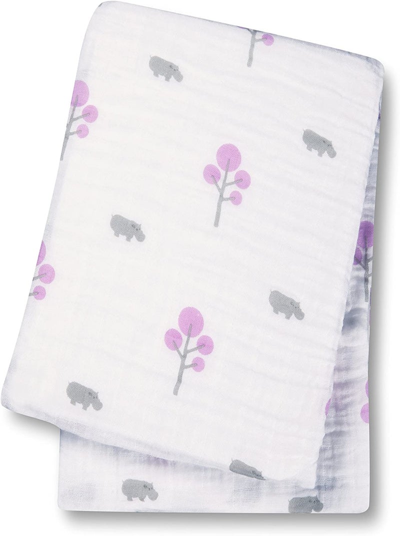 Lange mousseline - Hippo rose Rose - Kiabi