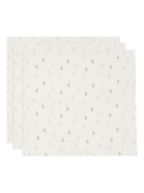 Lange Small Happy Miffy (3 pcs) en gaze de coton Jollein - Kiabi Lange Small Happy Miffy (3 pcs) en gaze de coton Jollein - Kiabi