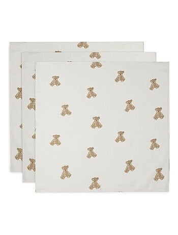Lange Small Teddy Bear (3pack) en gaze de Coton Jollein