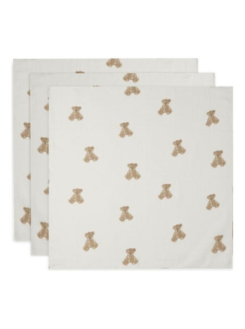 Lange Small Teddy Bear (3pack) en gaze de Coton Jollein - Kiabi