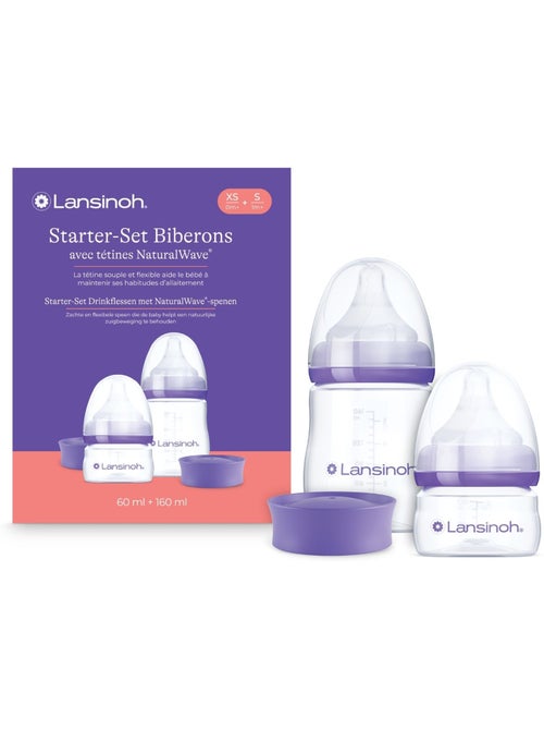 Lansinoh - coffret de naissance biberons et tétines natural wave® - Kiabi Lansinoh - coffret de naissance biberons et tétines natural wave® - Kiabi