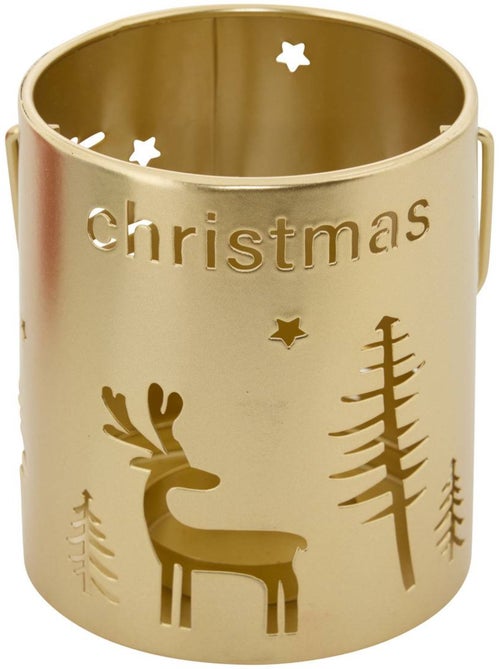 Lanterne de noël en métal ajouré - Kiabi