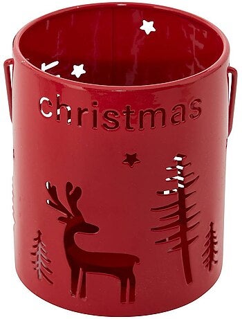 Lanterne de noël en métal ajouré