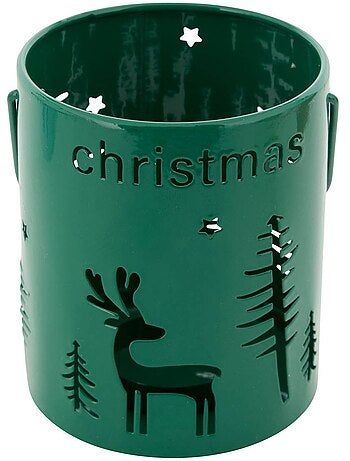 Lanterne de noël en métal ajouré