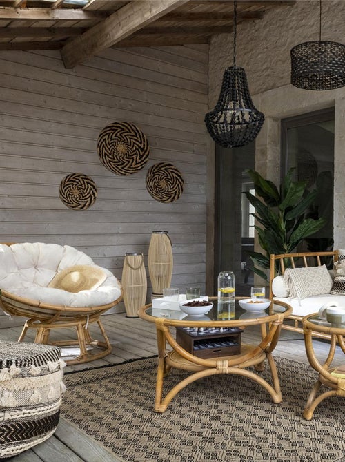 Lanterne en bambou Exterieur - Kiabi