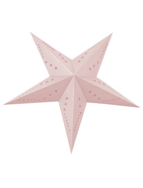 Lanterne étoile 60cm                             rose clair 
