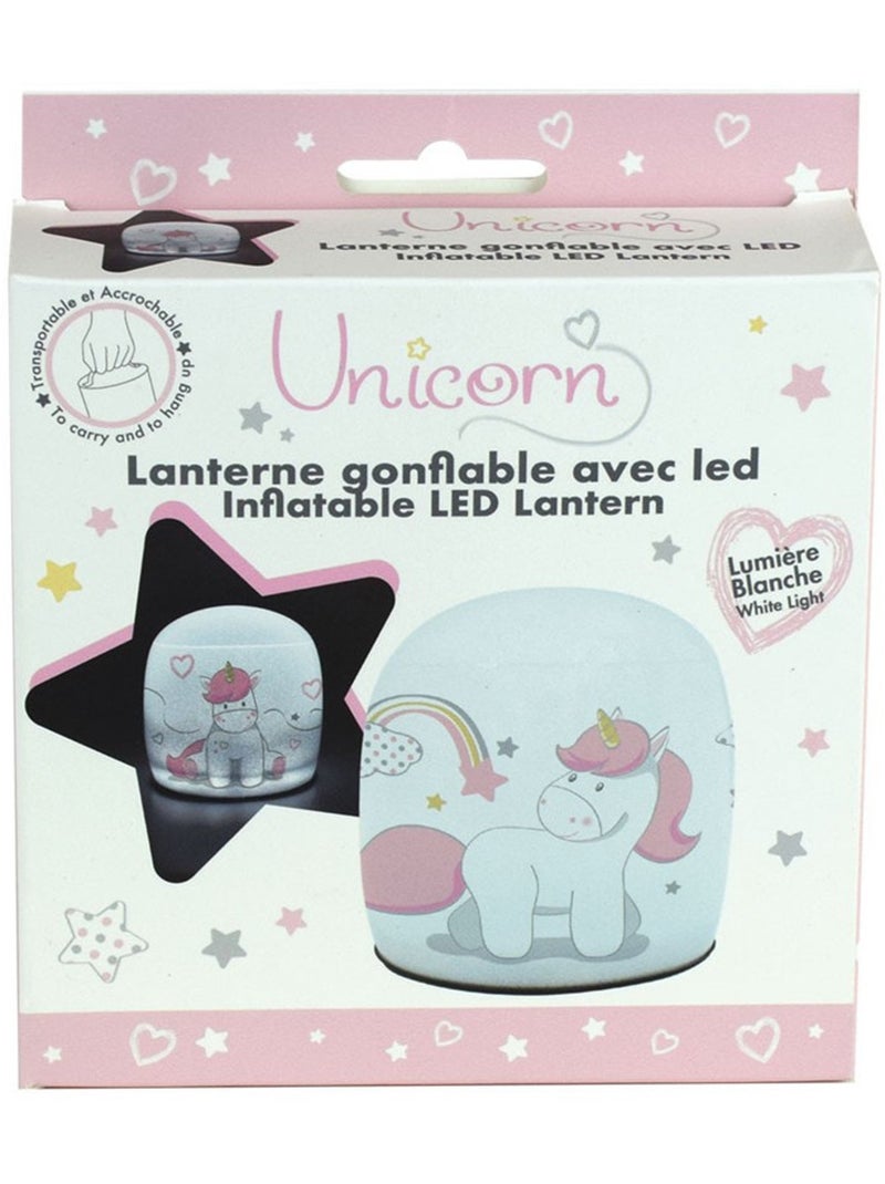 Lanterne gonflable Licorne - 15cm Multicolore - Kiabi