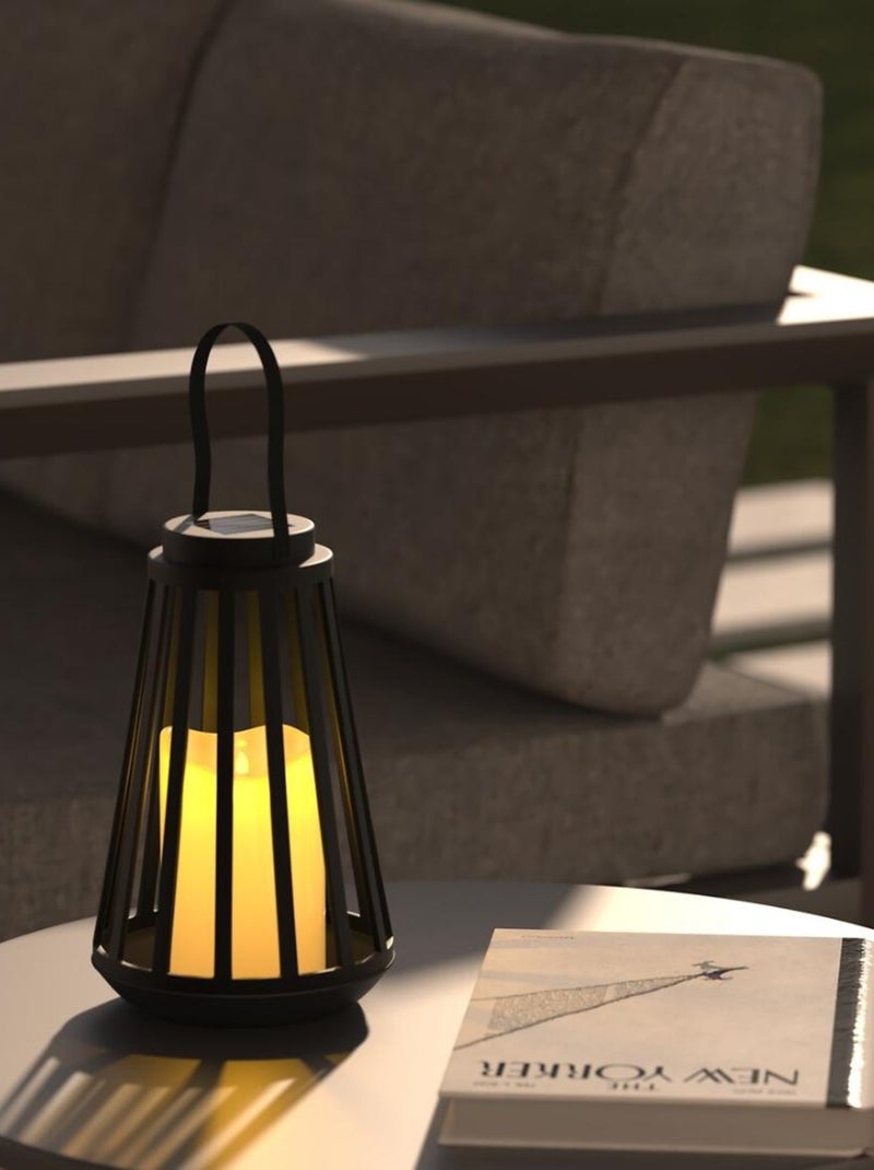 Lanterne solaire extérieure Noir - Kiabi