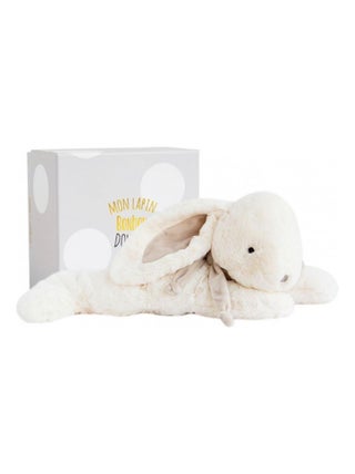 LAPIN BONBON 75 cm + coffre - taupe