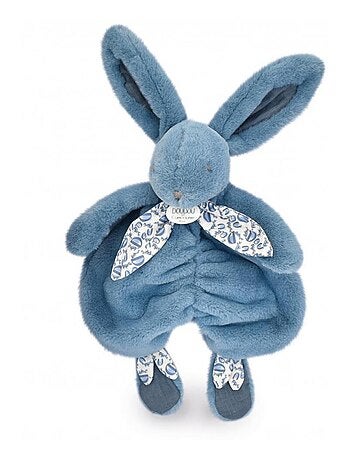 Lapin DOUDOU - Doudou bleu