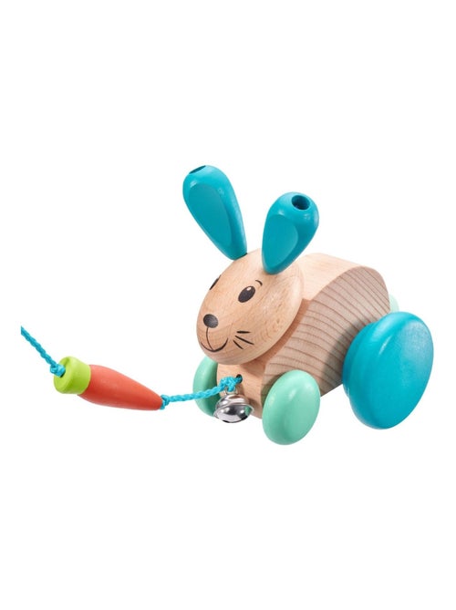 Lapin en bois massif à tirer - Kiabi