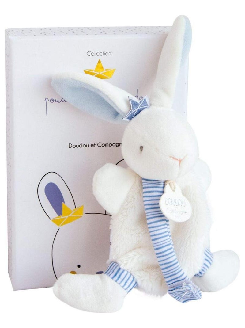 LAPIN MATELOT - Doudou avec attache-sucette Bleu - Kiabi