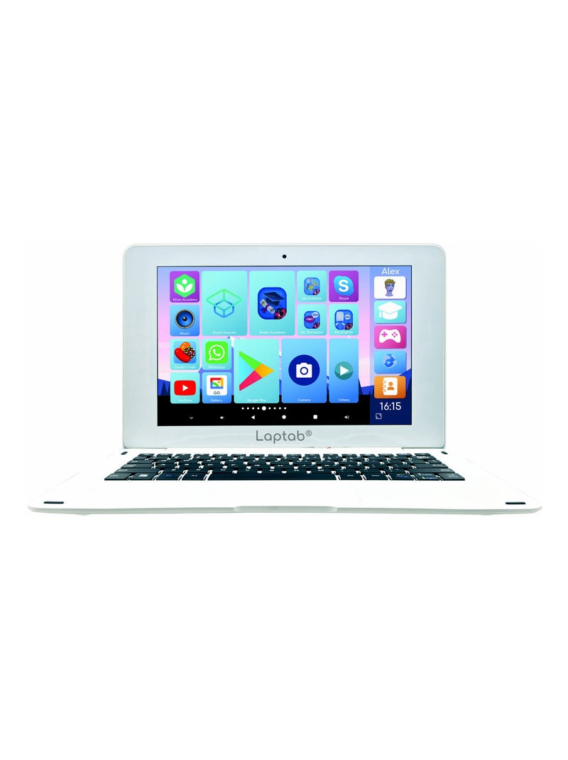 LAPTAB 10 : Ordinateur Android Tactile 10" avec Contenu Éducatif et Contrôle Parental Blanc - Kiabi