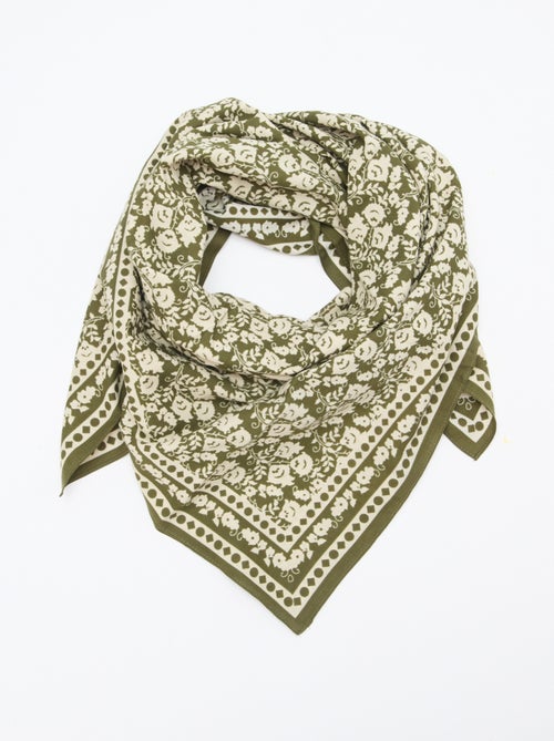 Large foulard carré - 100 x 100 cm - Kiabi