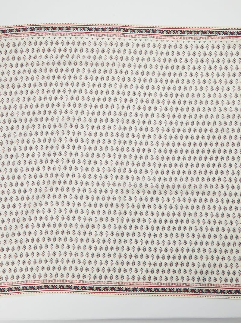 Large foulard imprimé BLANC - Kiabi