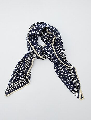 Large foulard imprimé