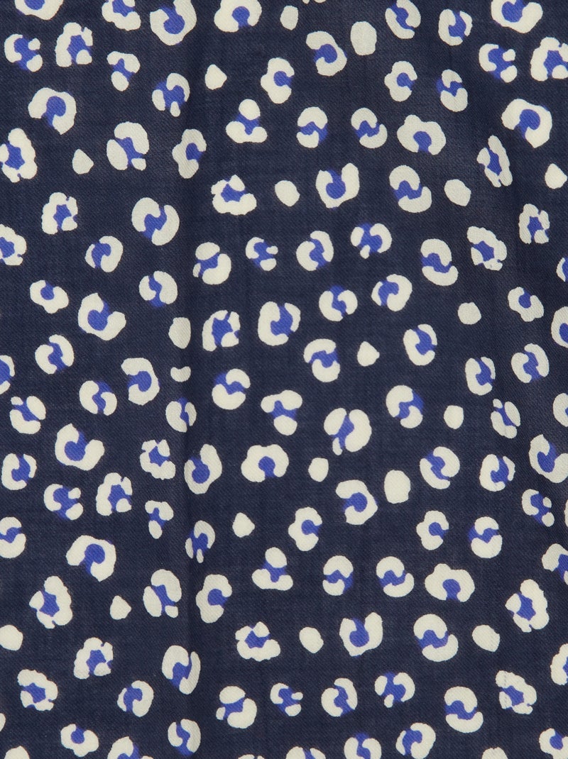 Large foulard imprimé Bleu léopard - Kiabi