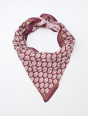 Large foulard imprimé