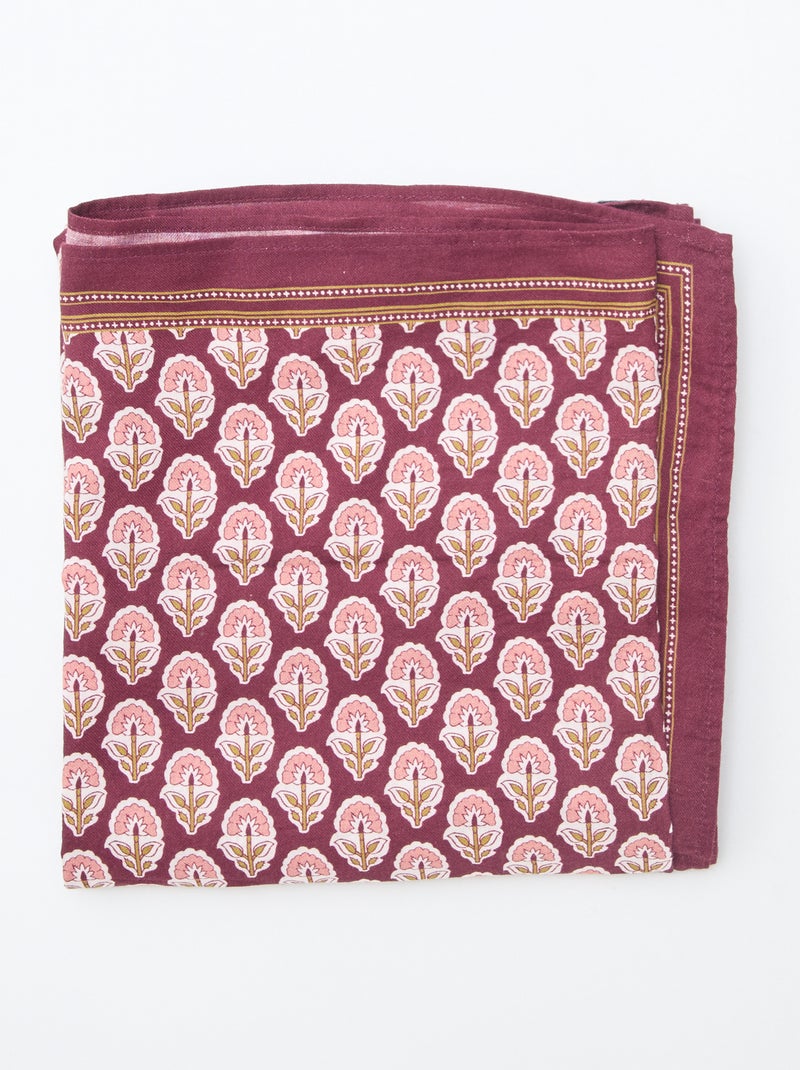 Large foulard imprimé Bordeaux - Kiabi