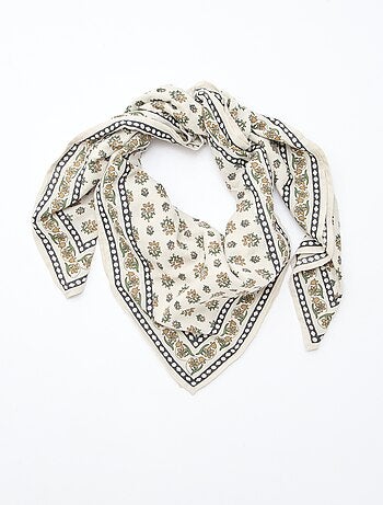 Large foulard imprimé