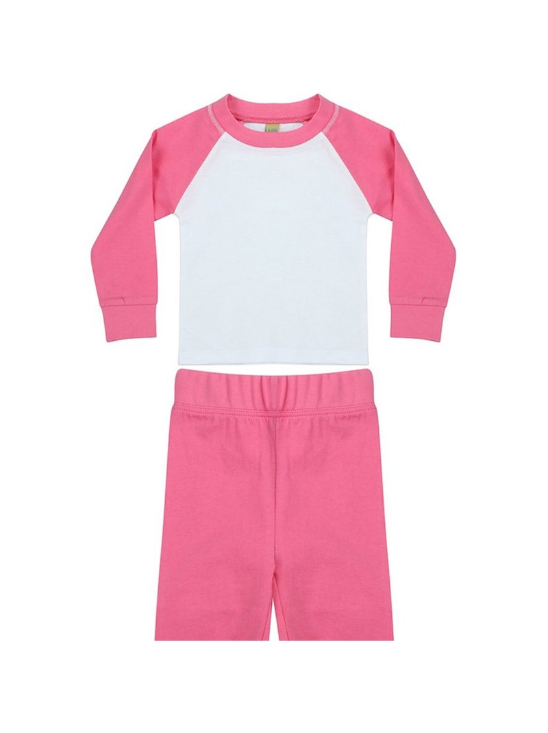 Larkwood - Ensemble de pyjama manches longues Rose pastel/Rose clair/Blanc/Jaune pastel - Kiabi