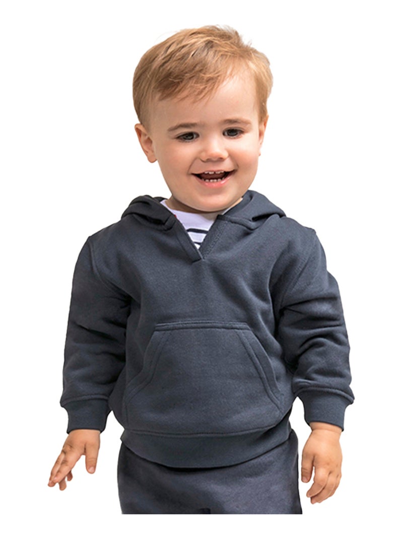 Larkwood - Sweat à capuche motif/style uni Bleu marine - Kiabi