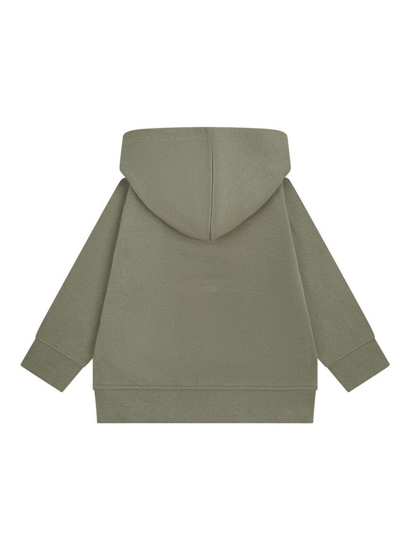 Larkwood - Sweat à capuche motif/style uni Kaki - Kiabi