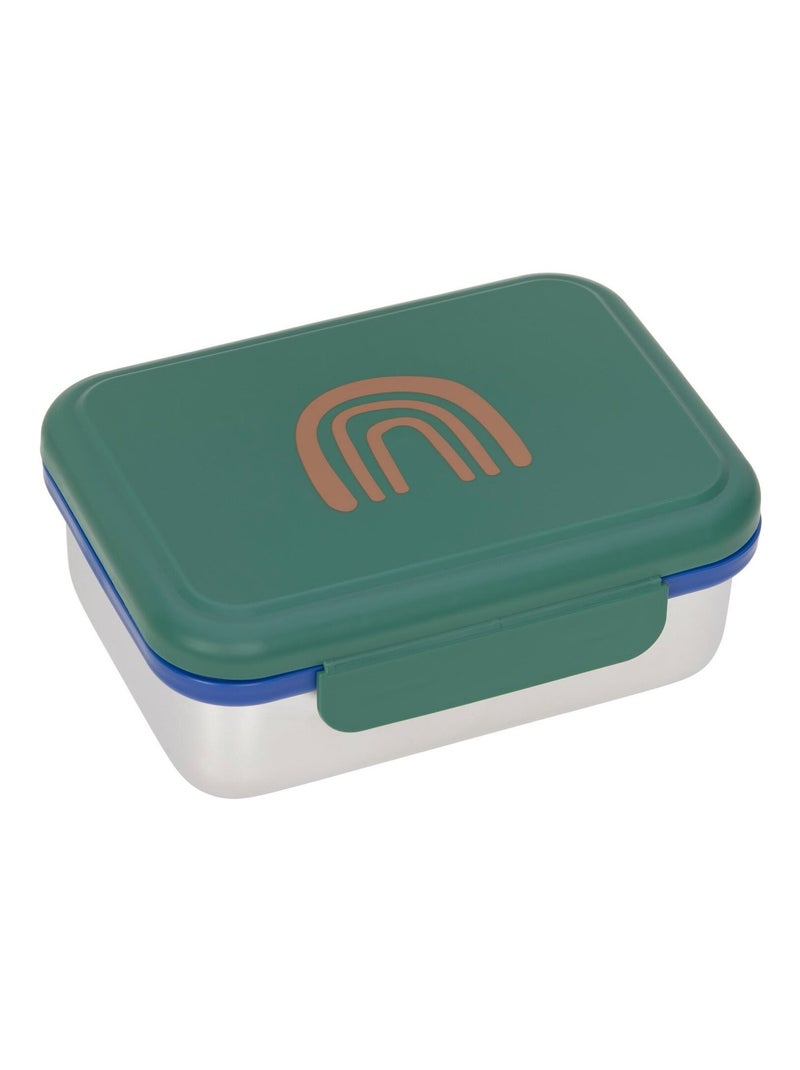 Lässig - Boîte à goûter/Lunch box inox Little Gang arc-en-ciel Vert - Kiabi