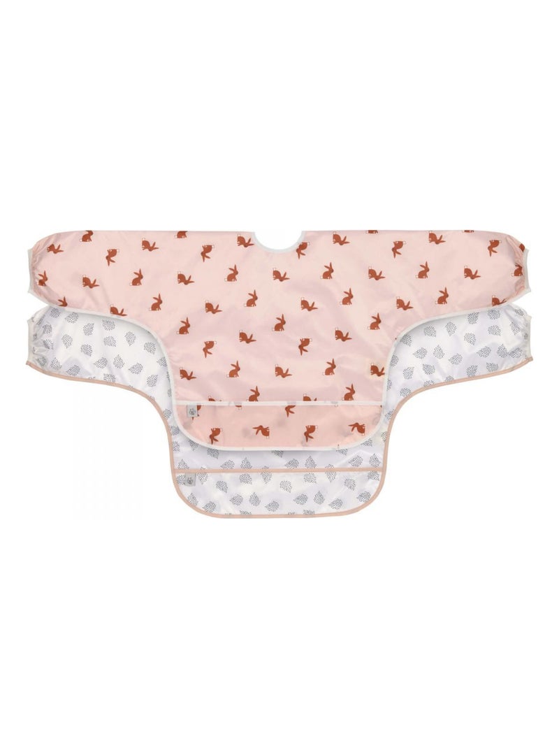 Lässig - Lot de 2 bavoirs Rose - Kiabi
