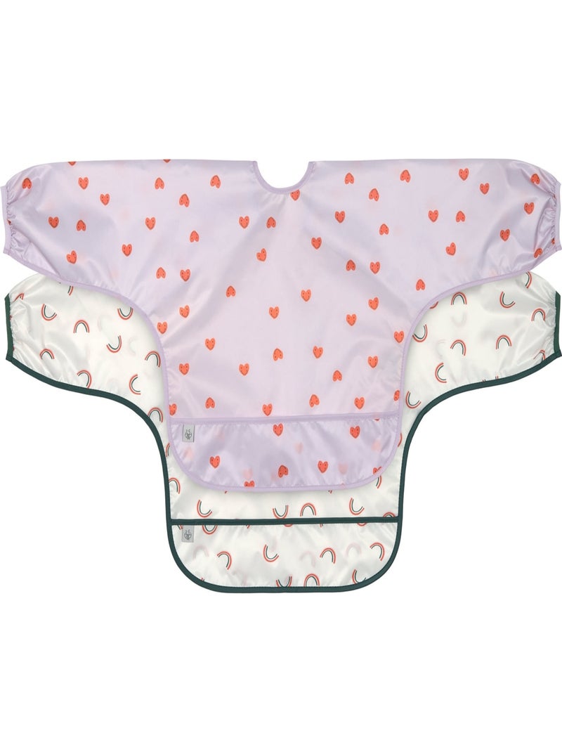Lässig - Lot de 2 bavoirs Violet - Kiabi