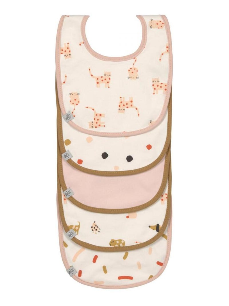 Lässig - Lot de 5 bavoirs Rose - Kiabi