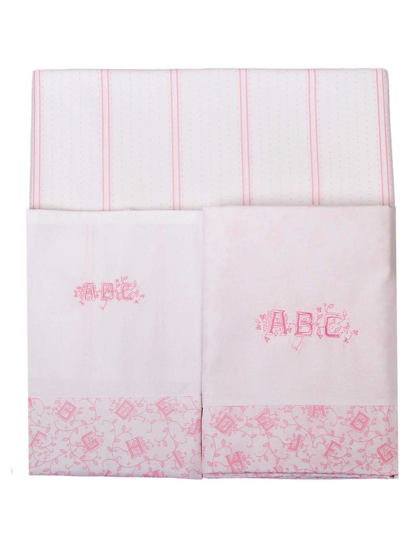 Laura Ashley Baby Parure De Lit 3 Pc Rose clair - Kiabi