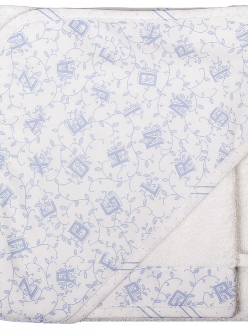 Laura Ashley Baby Set Cape De Bain Et Gant Bleu clair - Kiabi