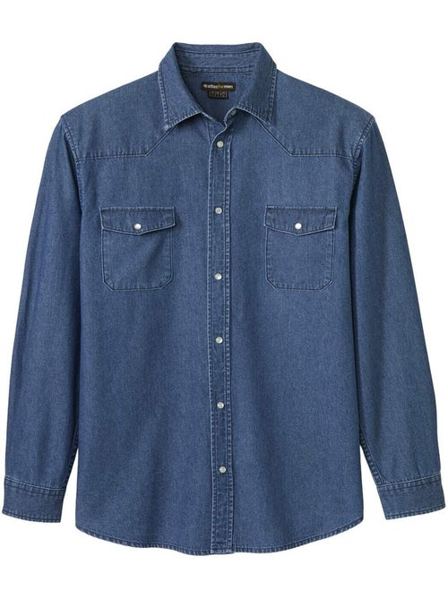 L'Authentique Chemise en Jean - ATLAS FOR MEN - Kiabi L'Authentique Chemise en Jean - ATLAS FOR MEN - Kiabi