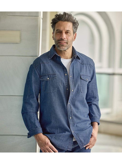 L'Authentique Chemise en Jean - ATLAS FOR MEN - Kiabi L'Authentique Chemise en Jean - ATLAS FOR MEN - Kiabi