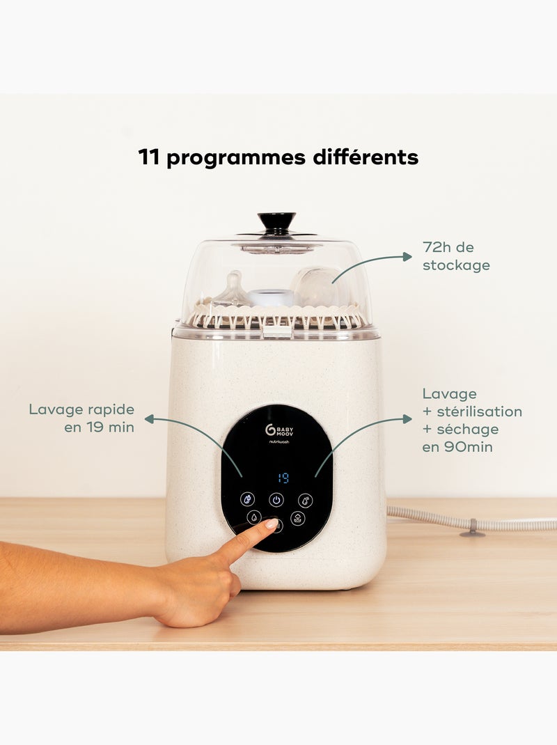 Lave-biberon et stérilisateur NutriWash 'Babymoov' Beige - Kiabi