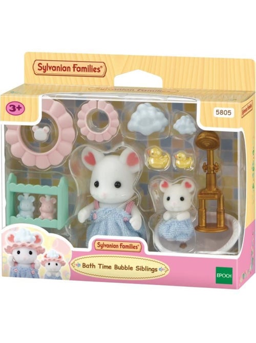 Le bain des frères souris marshmallow - sylvanian families - 5805 - Kiabi