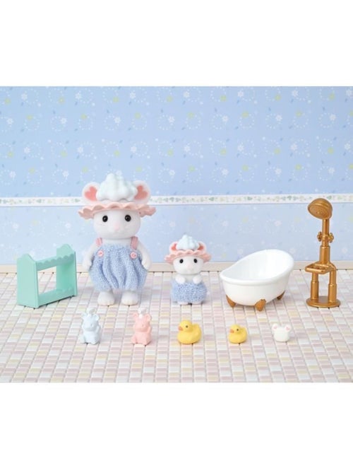 Le bain des frères souris marshmallow - sylvanian families - 5805 - Kiabi