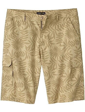 Le bermuda cargo imprimé feuillages - atlas for men