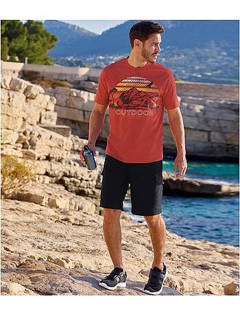 Le Bermuda Cargo Microfibre Multipoche - ATLAS FOR MEN